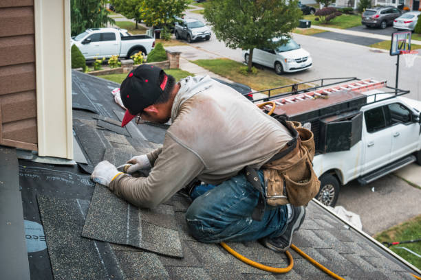 Professional Roofing technician working in Englishtown, NJ